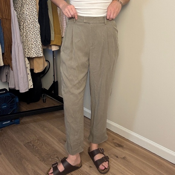 Everlane Taupe relaxed trouser pant - size 2 - Picture 8 of 8